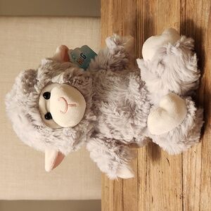 Hug Me Gray Plush Lamb